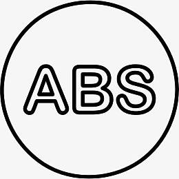 ABS的圆轮廓图标