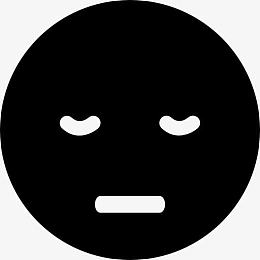 昏昏欲睡的表情的方脸图标