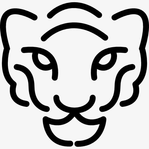 猎豹头部轮廓图标