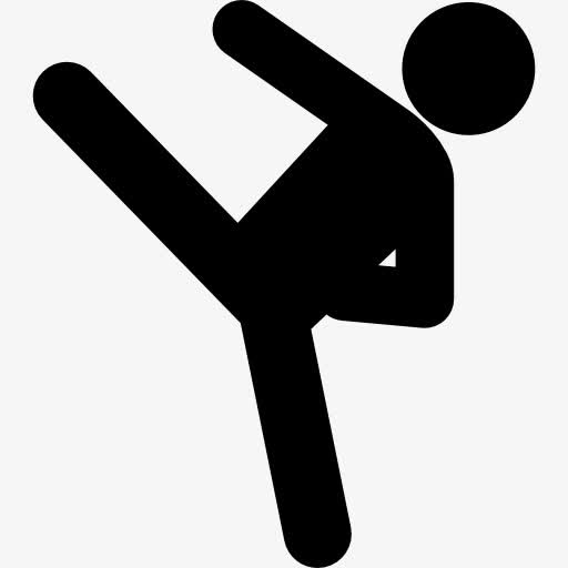 人的姿势剪影图标