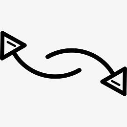 两弯连接器箭图标