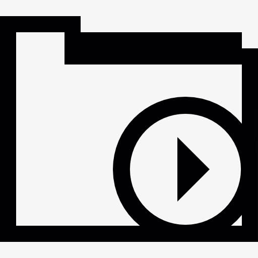 文件夹运行按钮图标