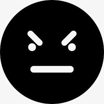 坏表情的方脸图标