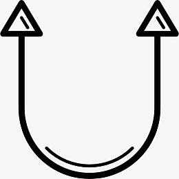 曲线双箭头图标