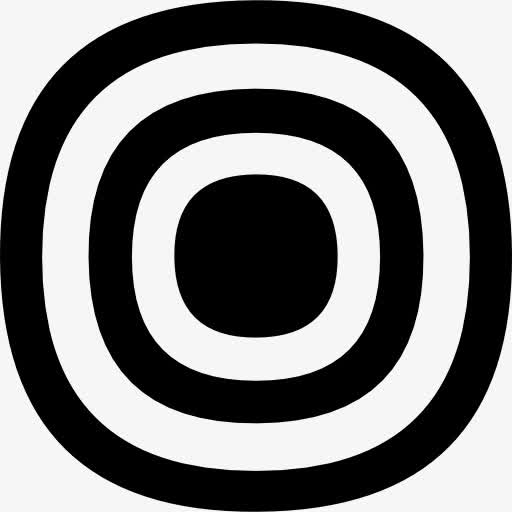 同心椭圆形圈图标