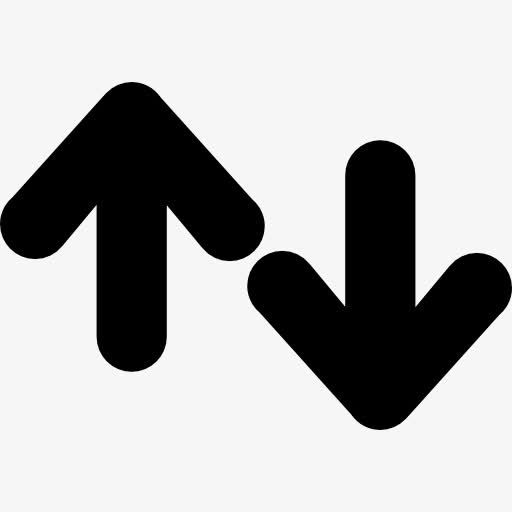 箭头的轮廓上下图标