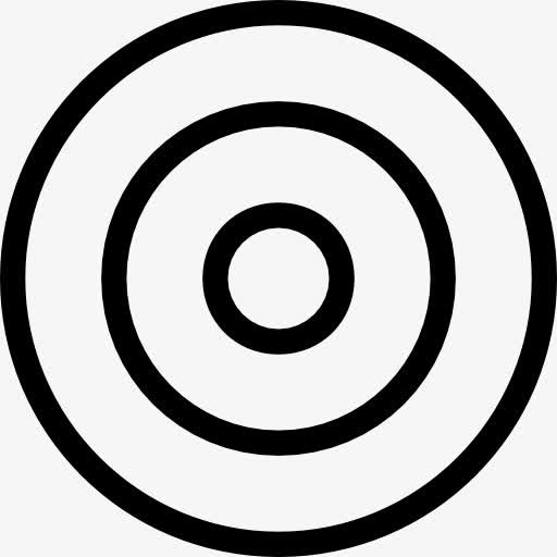 目标同心圆符号图标