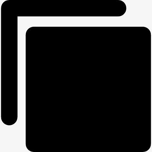 网页界面符号的黑色方块图标