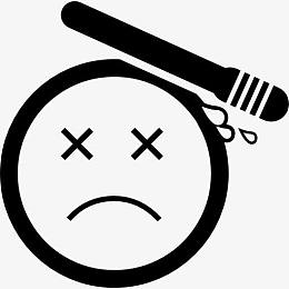 讨厌受伤出血当头一棒臂图标
