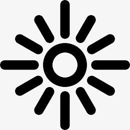 星太阳形状图标