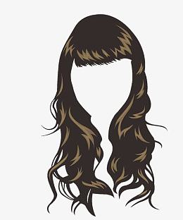 清纯黑色女士头发发型假发