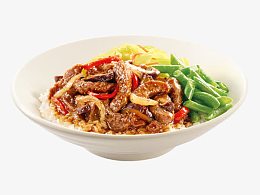 高清美女米饭食物
