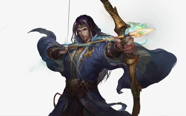 射箭网游人物帅气