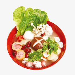 香菇鱼丸麻辣烫素材