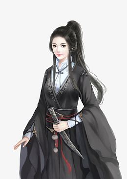黑衣古风女子小游戏