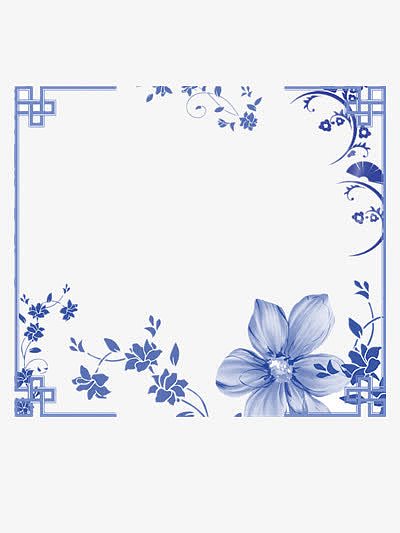 青花瓷中国风展架