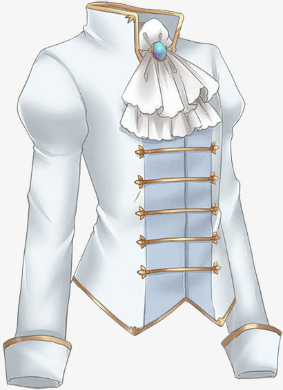 贵族礼服手绘风格