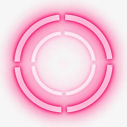 粉色特效光圈透明