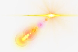 黄色放射光效透明