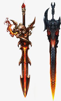 金色龙纹游戏武器