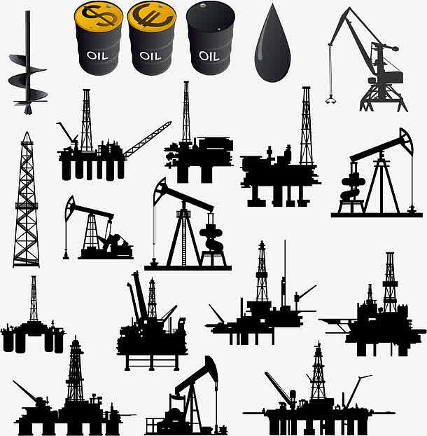 能源化工石油制造行业等矢量素材