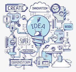 矢量思维工厂素材