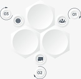 矢量六边形PPT