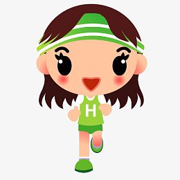 超可爱的卡通女孩矢量素材