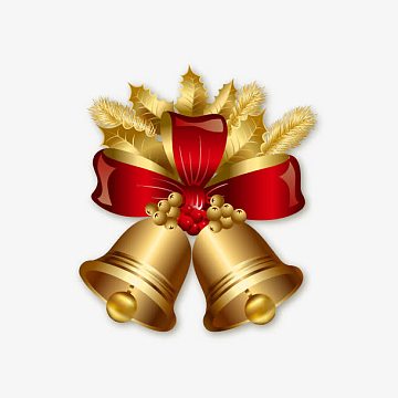 圣诞节矢量金色铃铛素材_圣诞节矢量金色铃铛图片元素-觅元素