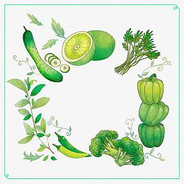 手绘蔬菜水果
