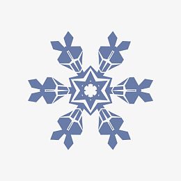 鳞片雪雪花片状矢量包体积1