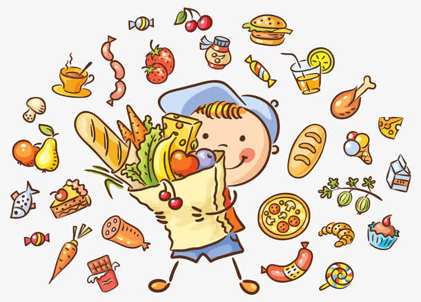 男孩与零食