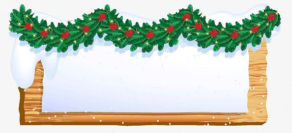 圣诞边框装饰矢量图