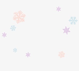 彩色的雪花