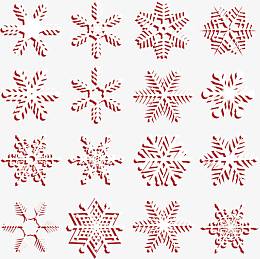 雪花矢量图