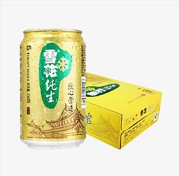 实物产品雪花纯生啤酒