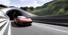 速度激情红色汽车