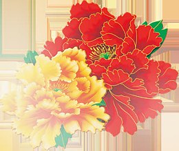 富贵花主题马年大吉