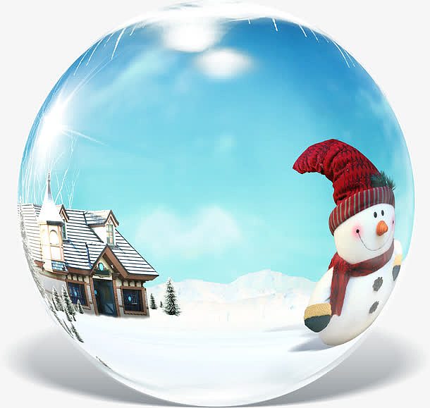梦幻冬季水晶球图片