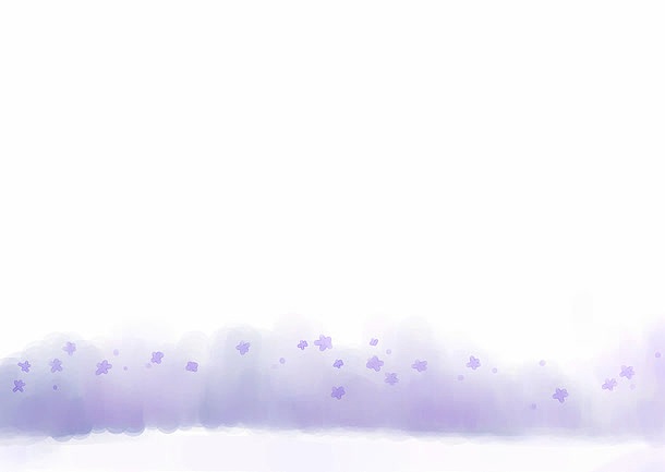 紫色梦幻手彩风景