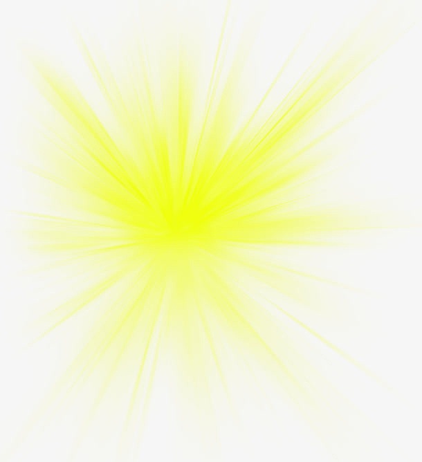 黄色创意合成放射性光效