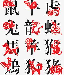 12生肖艺术字