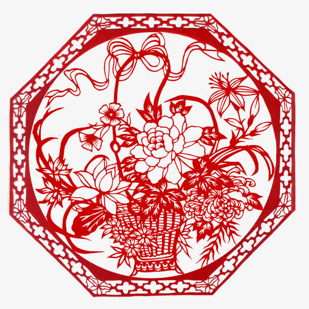 关键词 : 中国风,荷花,牡丹,菊花,花篮,窗花,剪纸,春[声明] 觅元素