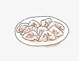 一盘水饺