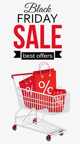 购物袋黑色星期五热卖