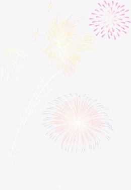 璀璨烟花跨年背景