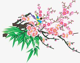 桃花主题迎新晚会背景