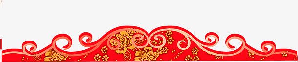 红色新年春节花纹