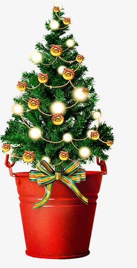 创意合成形状绿色的圣诞树光效合成