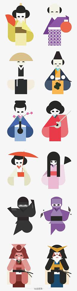 扁平化日本风格